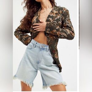 Lee Denim High Rise Dad Shorts